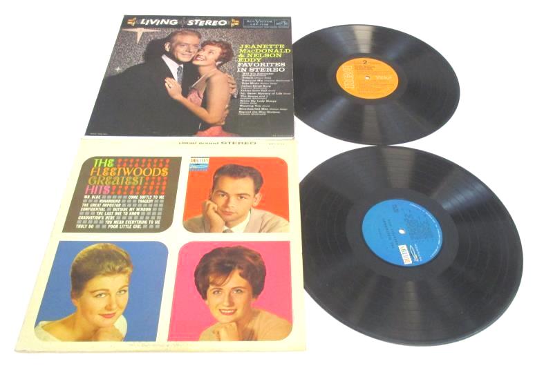 Lot of 4 Pop Vinyl Records Jeanette MacDonald Don Ho Fleetwoods Frank Devol