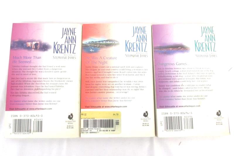 Lot of 3 Janye Ann Krentz Stephanie James PB Novels Fabulous Beast Nightwalker