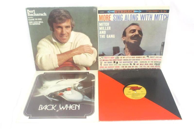 Lot 4 Jazz 33 RPM Records One Size Fits All Back When Burt Bacharach Sing Mitch