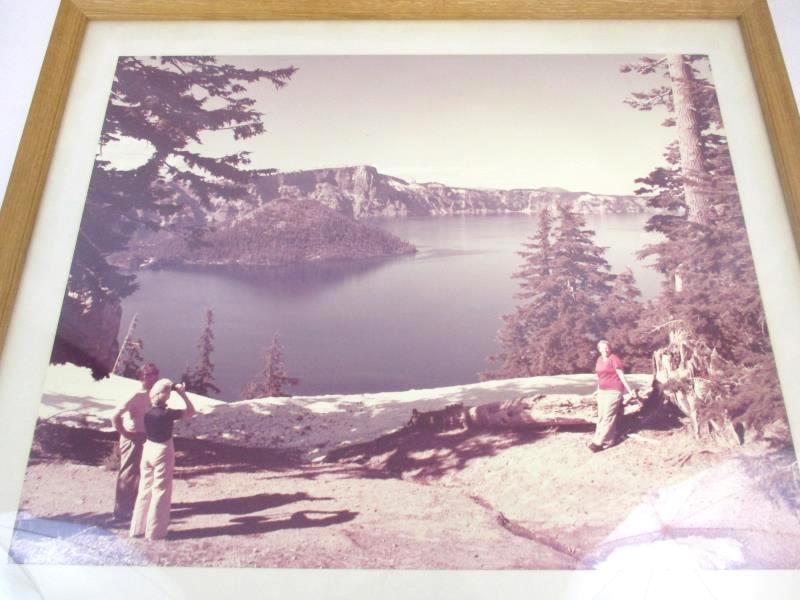 Trip To Peyto Lake Canadian Rockies Wood Frame Photo Print 29.5 X 25.5 Inches