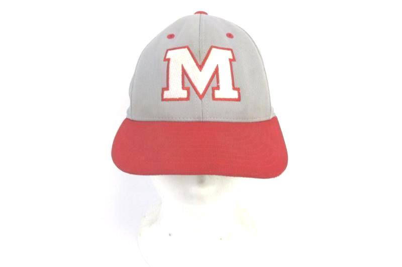 Richardson Pulse FlexFit 20 PTS McMinnville HS Baseball Hat XS-SM Gray Red 13