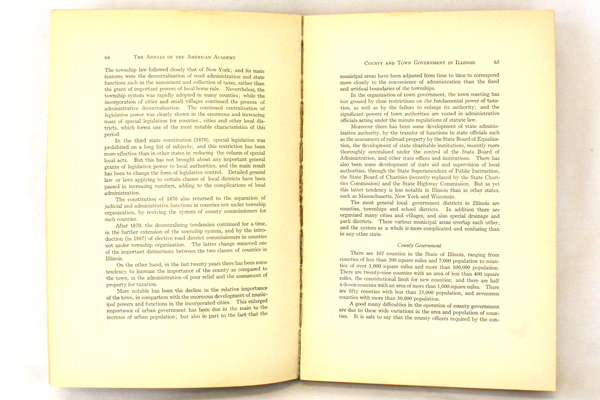 May 1913 County Government Annals American Academy of Political Social Science