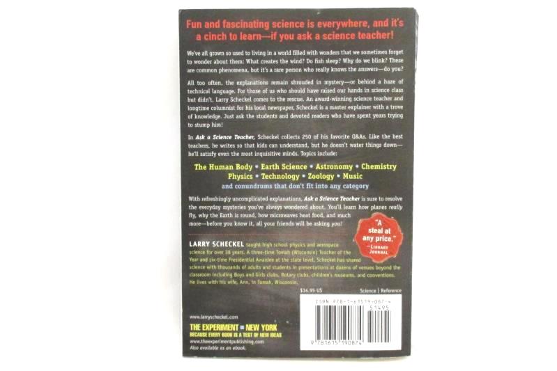 Ask A Science Teacher Larry Scheckel 2013 The Experiment Paperback Educational