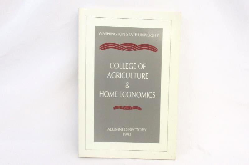 WSU 1993 Washington State University Alumni Directory Agriculture Home Economics