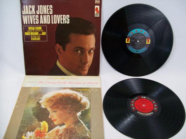 Lot of 6 Love/Romance Songs VINYL RECORDS ~ JACK JONES CHARLIE RICH PLUS MORE