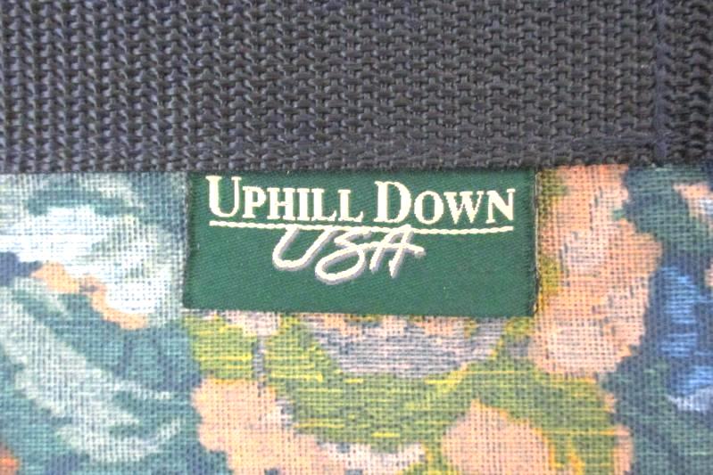 Uphill Down USA Travel Bag Messenger Luggage Green Floral Canvas Missing Strap