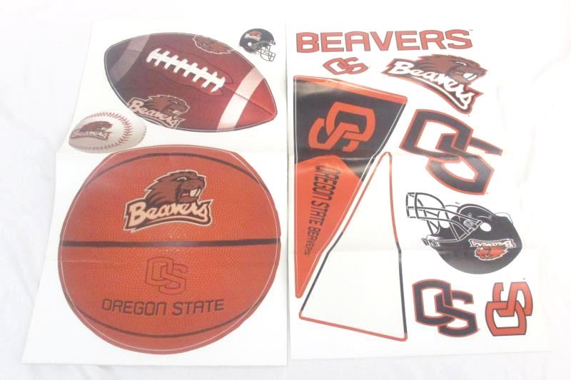 Lot of 7 OSU Oregon State University Items Battery Powered Candles Stickers Jar