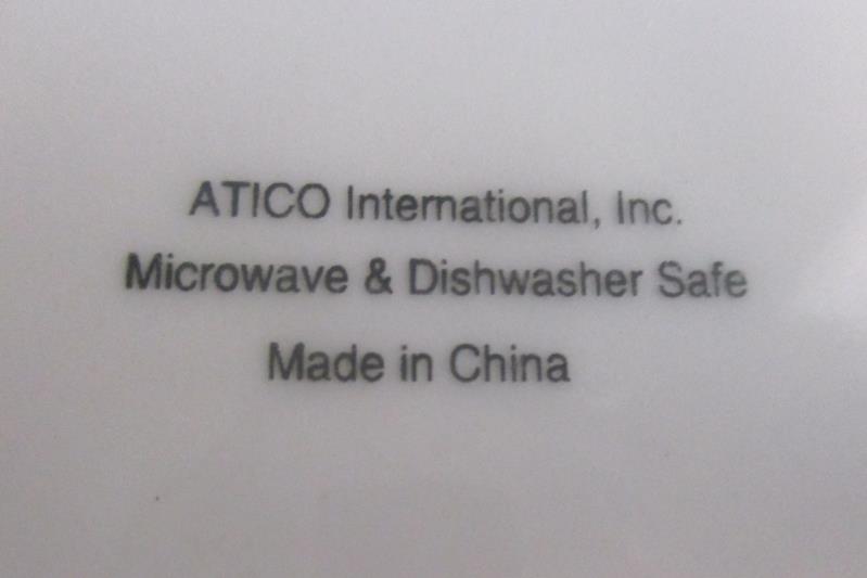 ATICO Serving Bowl Celebrate The Magic of Christmas Poinsettia Holly Berries
