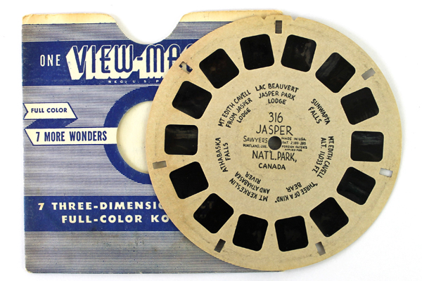 1940's View Master Reel #316 Jasper National Park Canada I Hand Lettered