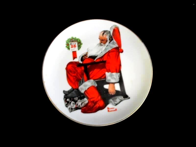 Vtg Norman Rockwell Day After Christmas Collectors Plate Special Edition 6.5in