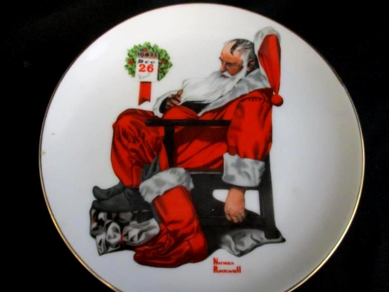 Vtg Norman Rockwell Day After Christmas Collectors Plate Special Edition 6.5in