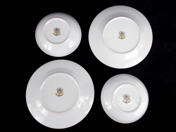 Salad Plates 2 Fruit Bowls 2 Japan Roses Replacements ~Fleurette by Empress #601