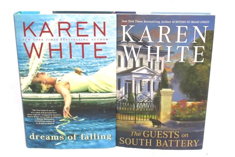 Lot of 2 Karen White Guest on South Battery Dreams of Falling Hardcover Novels