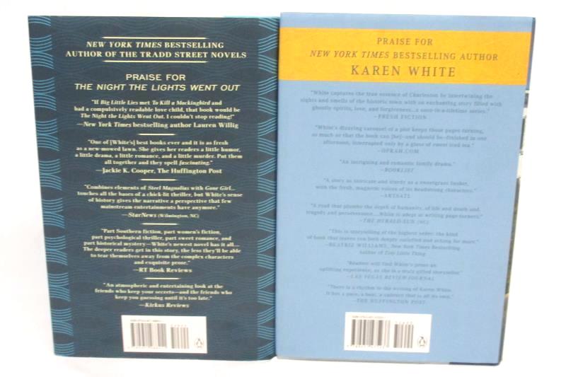 Lot of 2 Karen White Guest on South Battery Dreams of Falling Hardcover Novels