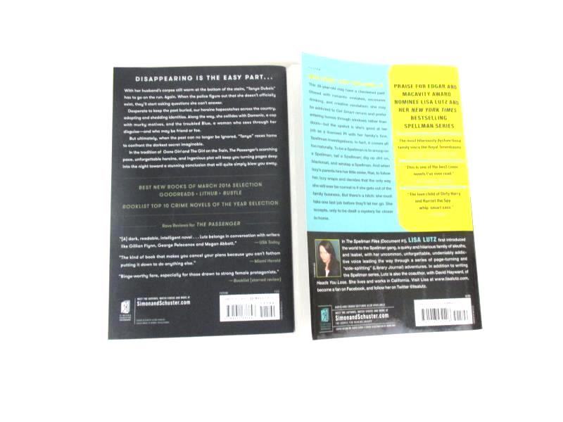 Lot of 2 Lisa Lutz Paperback Novels The Passenger 2016 Spellman Files 2007