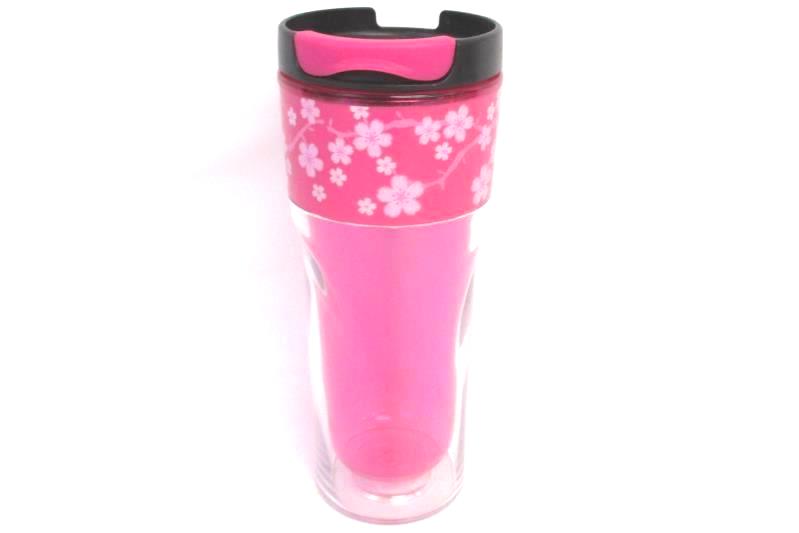 Pink Floral Cool Gear Travel Tumbler