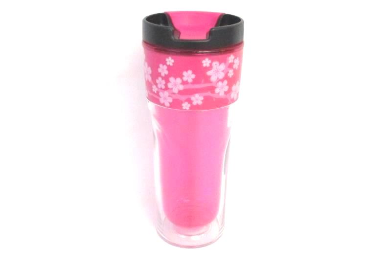 Pink Floral Cool Gear Travel Tumbler