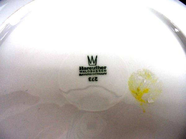 Lot of 3 Antique Collector Plates Green Floral Bareuther Hutschenreuther Iris