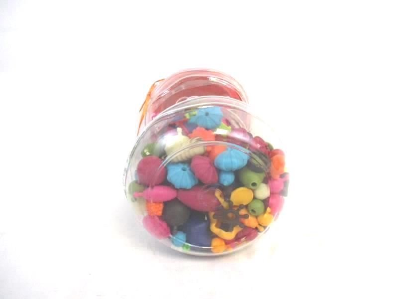 Jar of Snap Lock Beads Jewelry Making Parts For Children Rings Bracelets Earring