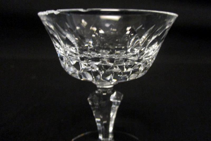 Lot of 8 FOSTORIA Low Sherbet Lead Crystal Glasses Kimberly Pattern 2990