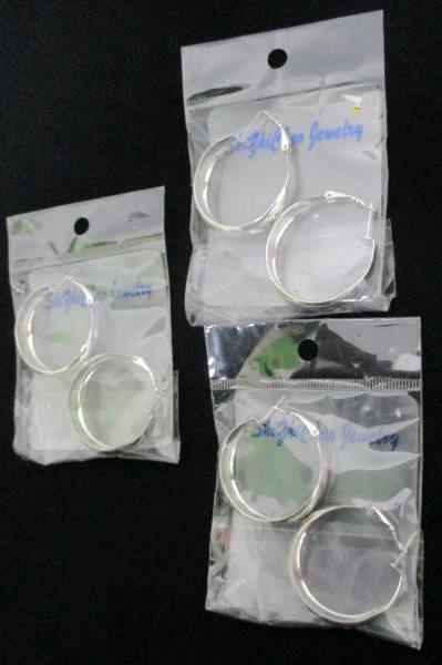 7 Pairs of Pierced Earrings Hoops Shi Zhi Chao Lever Backs Gold Threader Dangle