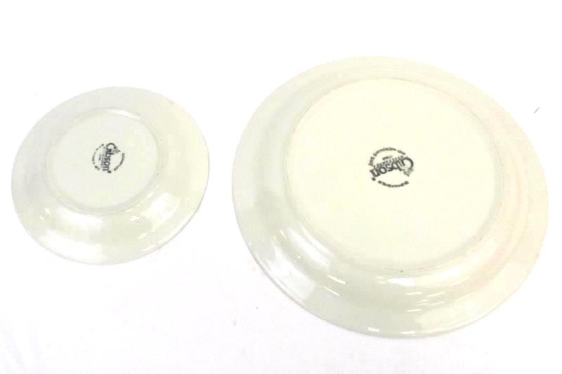 Gibson Housewares Apple Pear Basket Pattern Dinner Place Saucer Replacement