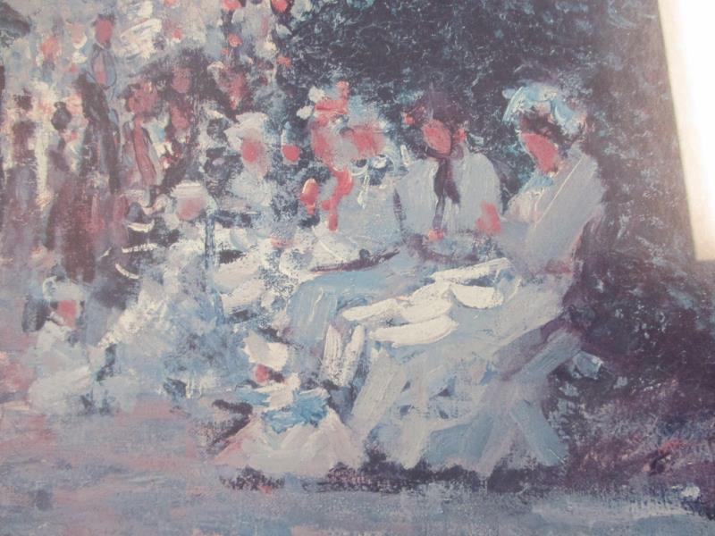 Framed Art Print Claude Monet The Parc Monceau Paris Blue White 32 x 24in