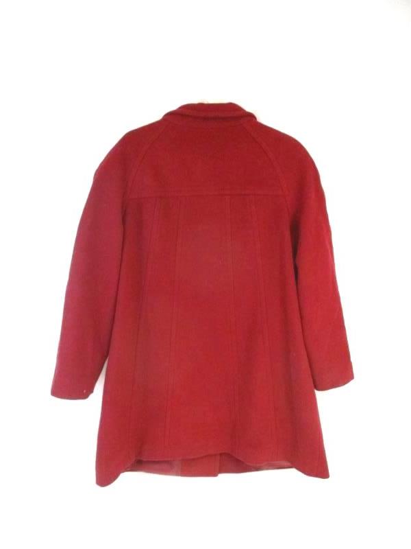 Mark Reed Women's Dark Red Button Up Wool Blend Coat Lined Size 16 Petite