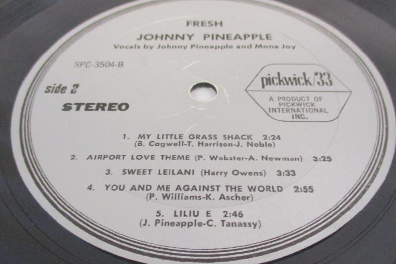 Fresh Johnny Pineapple 1974 Folk and Country 12in 33rpm Vinyl LP Record SPC-3504