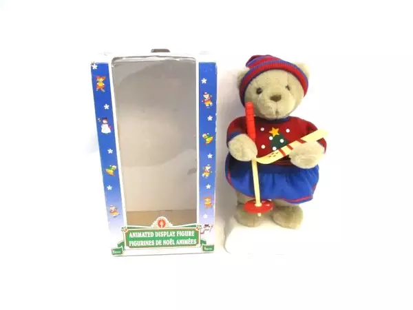 Telco Animated Display Figure Motion-ette 1996 Ski Bear Battery Powered