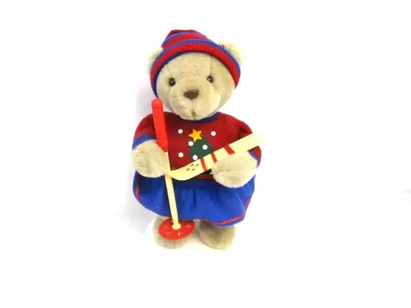 Telco Animated Display Figure Motion-ette 1996 Ski Bear Battery Powered