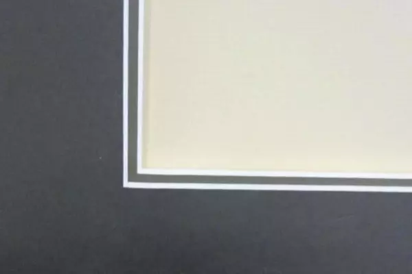 Gray Photo Frame Matting For 18 X 13 Picture Double Layer 23.5 X 18.75 Frame Mat