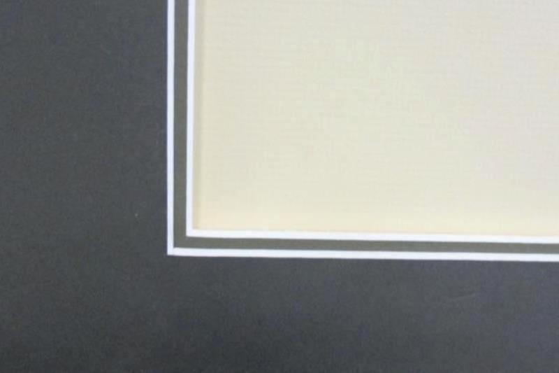 Gray Photo Frame Matting For 18 X 13 Picture Double Layer 23.5 X 18.75 Frame Mat