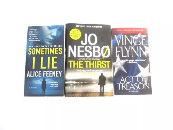 Lot of 3 Paperback Books Crime Mystery The Thirst Sometimes I Lie Act of Treason