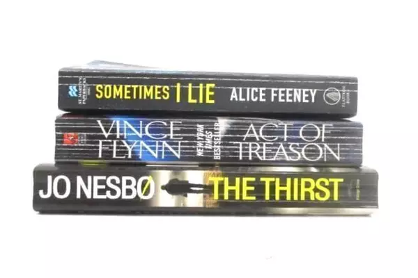 Lot of 3 Paperback Books Crime Mystery The Thirst Sometimes I Lie Act of Treason