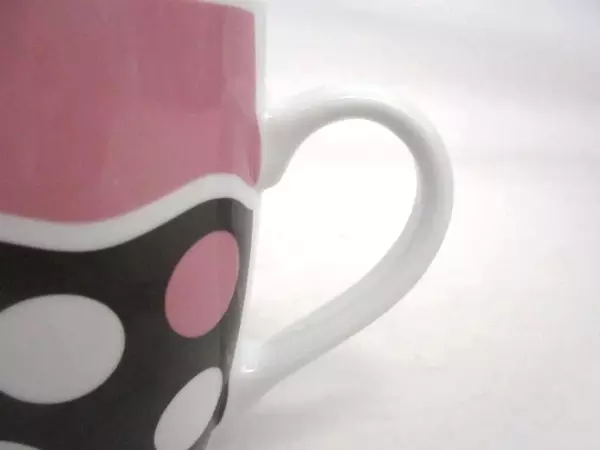 Divinity Coffee Tea Mug Ephesians 5:2 Live A Life With Love Brown Pink Dots