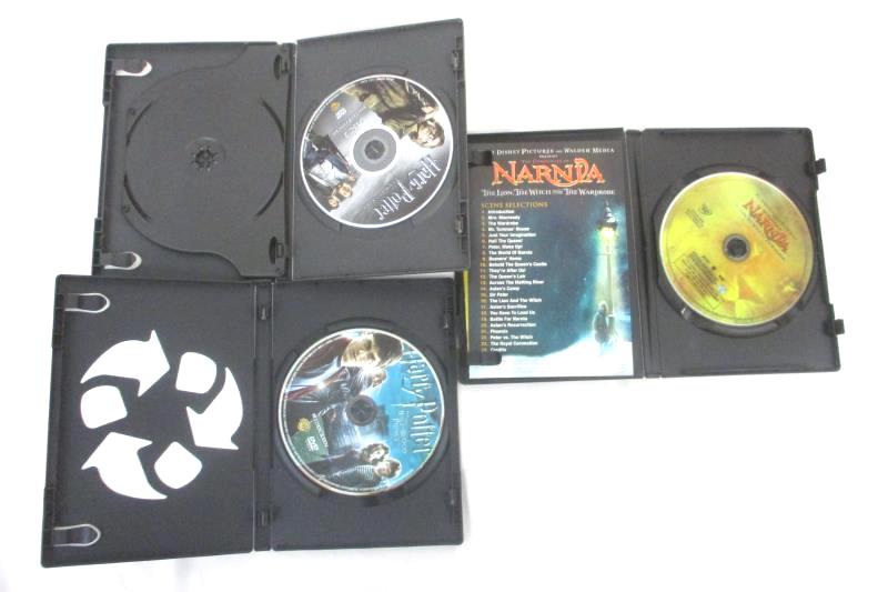 Lot of 3 DVDs Harry Potter 4 & 6 Plus Narnia Lion The Witch and The Wardrobe