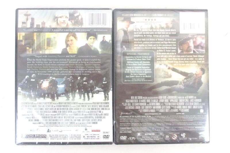 Lot of Action Drama Crime DVDs Battle in Seattle Appaloosa Sealed Unopened
