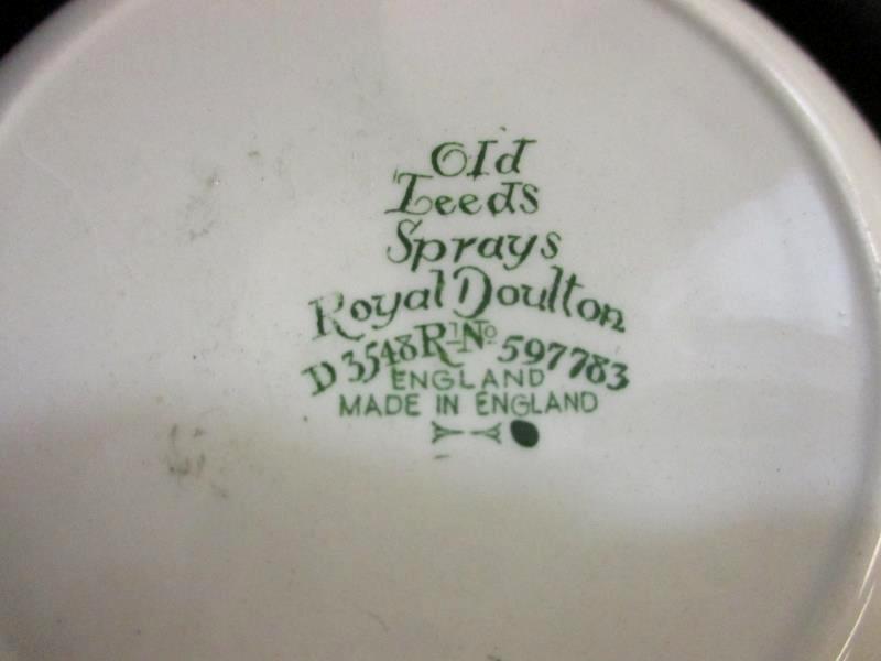 Two Vintage Royal Doulton Old Leeds Spray 597783 Fruit Dessert Bowls 5 1/8 inch