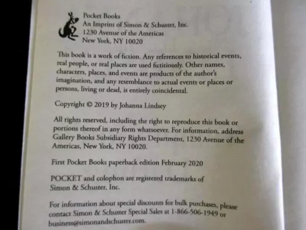 Temptation's Darling by Johanna Lindsey Paperback Pocket Books 2020