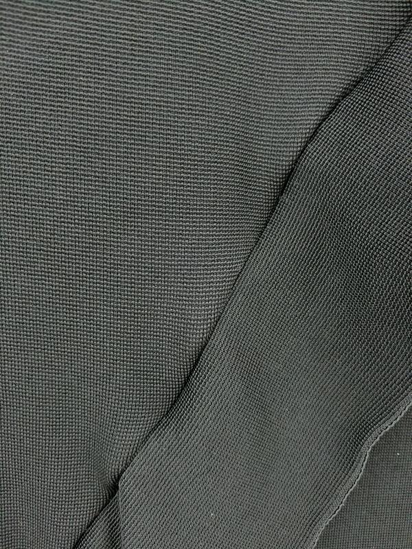Emporio Armani Pencil Skirt Black Ruffle Viscose Knit Women's Size 42 Italy Made