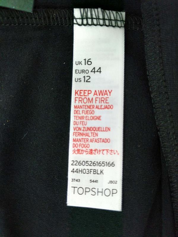 TopShop Maternity Leggings Black Stretch Knit Women's Size 12 New with Tags