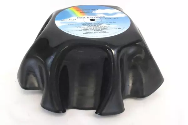 Repurposed Vinyl 33 RPM Record Bowl Shell Mold Oak Ridge Boys