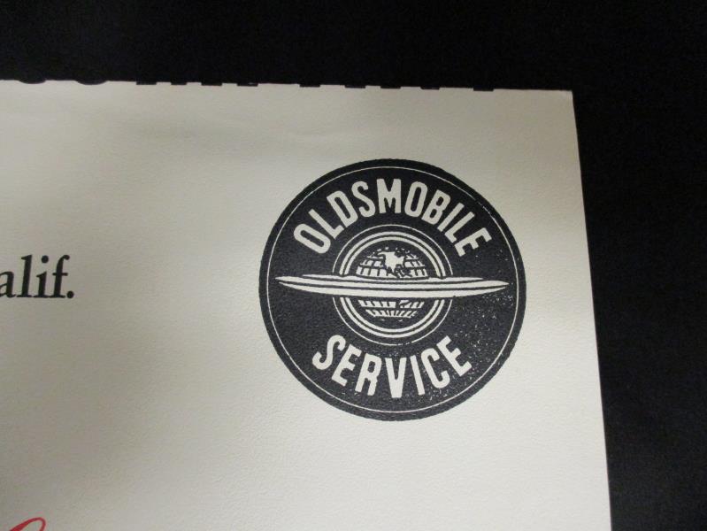 Pearson Automobile Company 1963 Calendar Page Oldsmobile Golden Gate Jan Feb