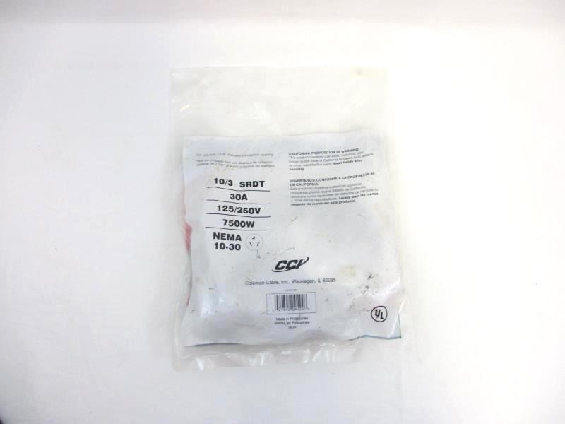 CCI 4 Foot Dryer Cord 3 Conductor Wall Outlet 626-49387 Gray Sealed Package