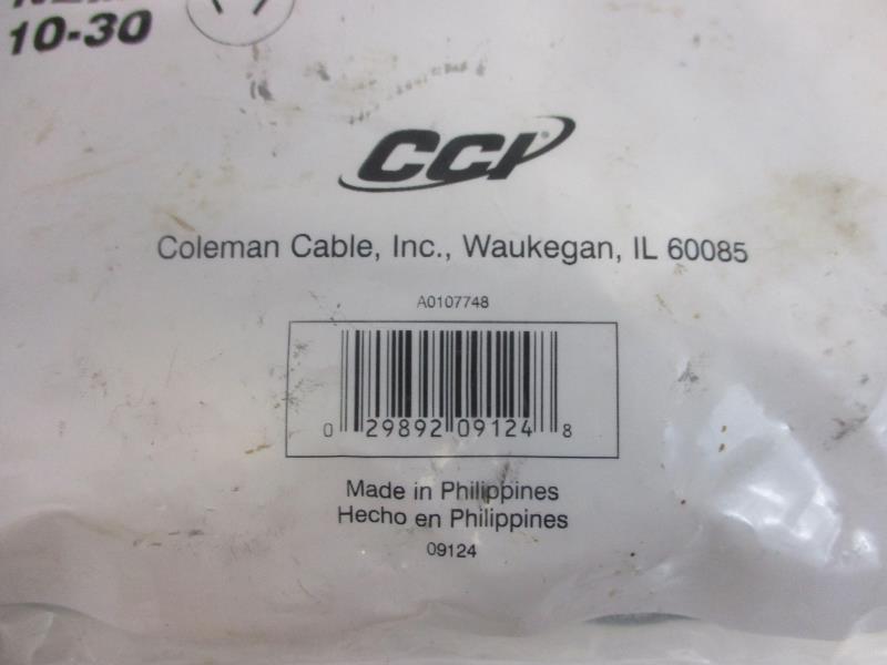 CCI 4 Foot Dryer Cord 3 Conductor Wall Outlet 626-49387 Gray Sealed Package
