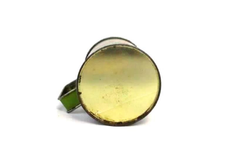Vintage Elton Kirby's Pepper Shaker Tin Green