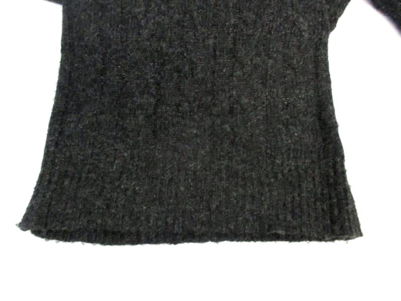 Vintage Carducci Women's Cowl Neck Sweater Dress Acrylic Wool Charcoal Size M