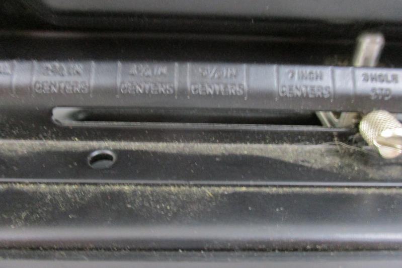 Lot of 3 Black Metal 3 Hole Punch Cutter Manual Compact Rulered