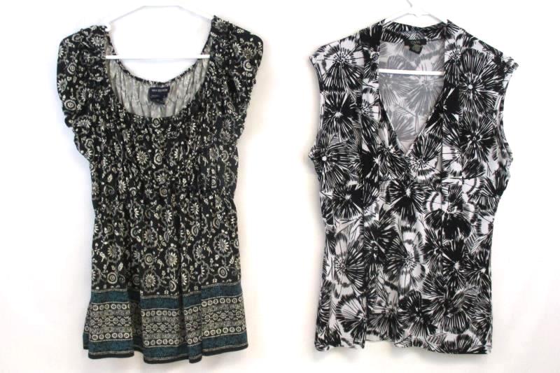 Lot of 4 Women's Size L Tops Shirt Blouse GNW Caslon Notations Max Edition Green